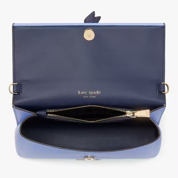 Kate Spade New York-Knott Flap Chain Small Leather Crossbody - Picture 6 of 14